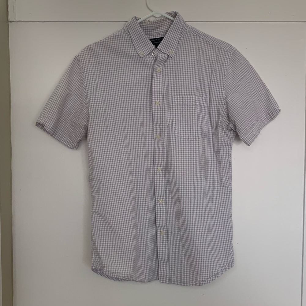 Mens Banana Republic short sleeve button down